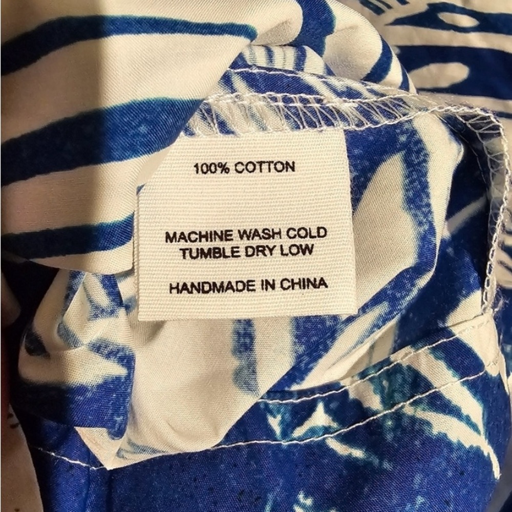 NWT Gorgeous Jessie Zhao Royal Blue and White midi dress Sz 6 - Picture 4 of 4
